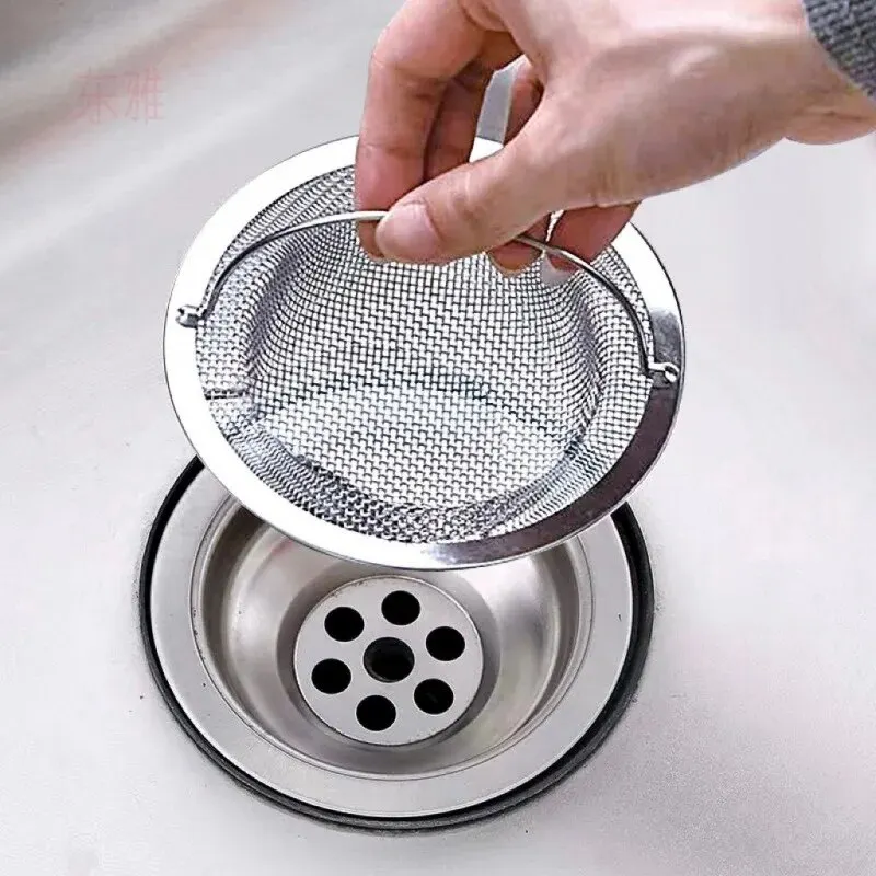 Kitchen Sink Drain Strainer Basket - Thickened Anti-Clog Drain Filter: Universal Leak-Proof