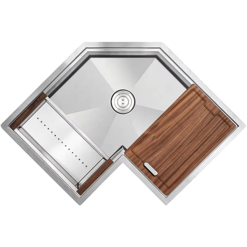 Stainless Steel Undermount Kitchen Sink 30 - 30 Inch Gold Finish Stainless Steel