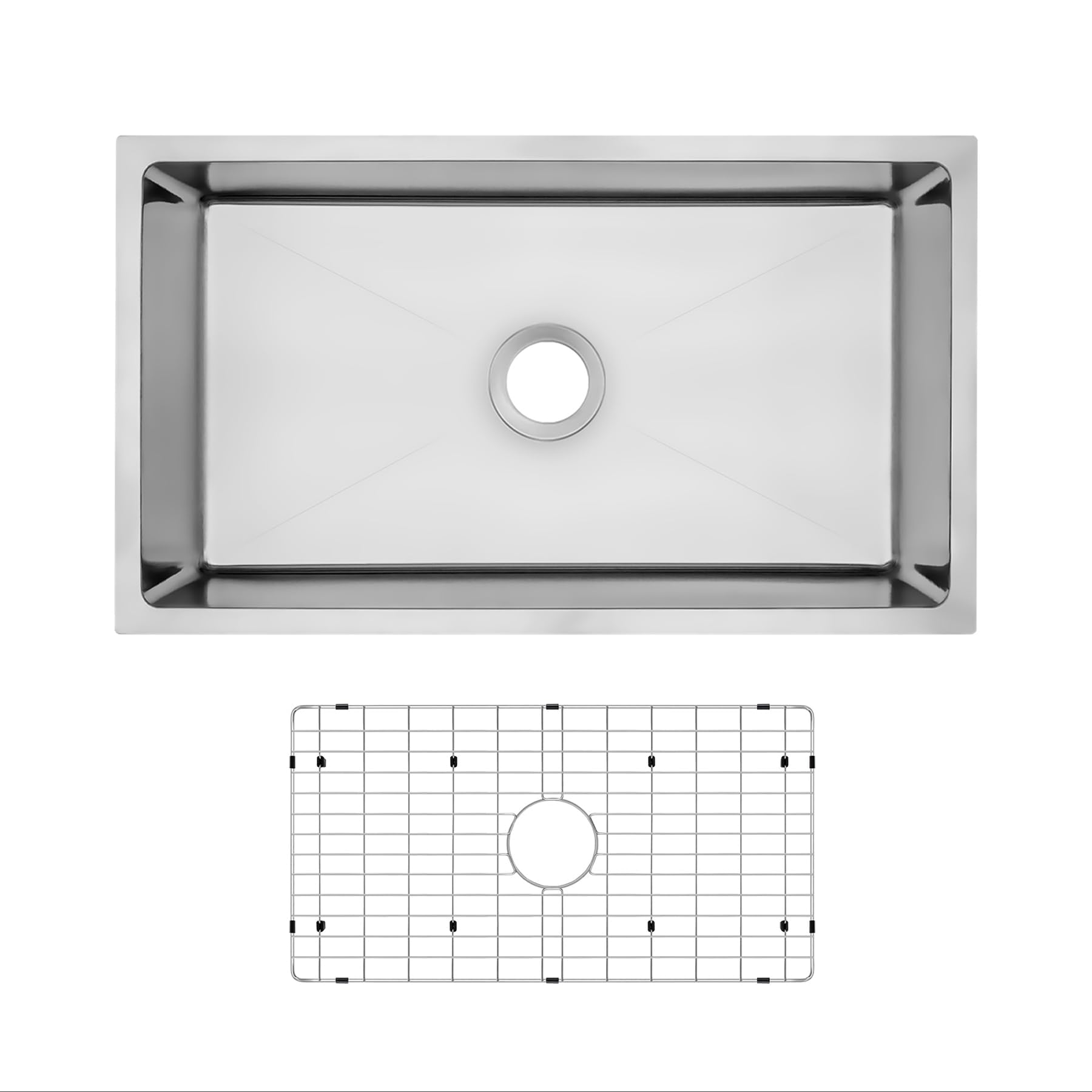 Stainless Steel Undermount Kitchen Sink 30 - 30 in. 18-Gauge Stainless Steel Undermount