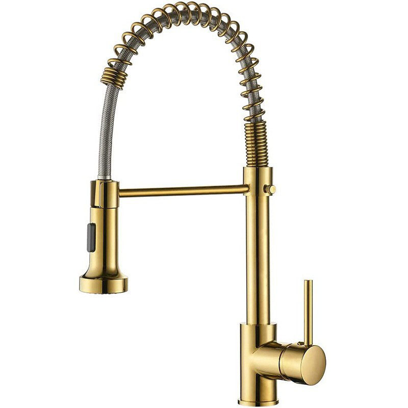 Matte Black Kitchen Sink Faucet Spring - Gold Kitchen Sink Faucet One Handle