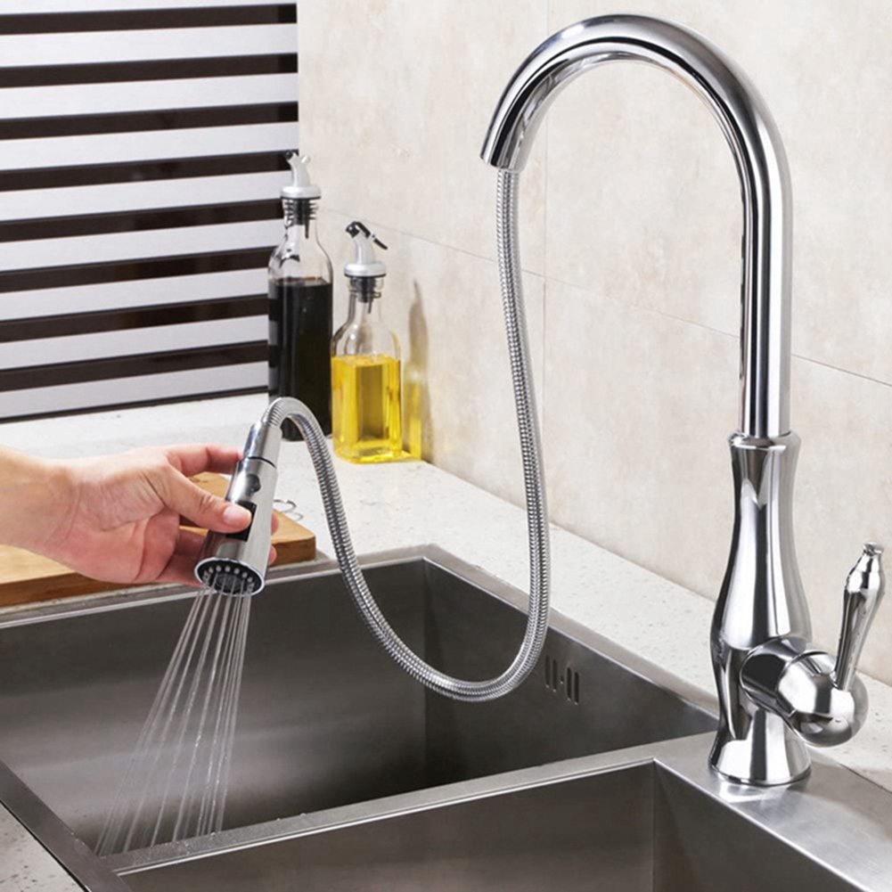 Pull Down Spray Kitchen Faucet Brushed Nickel - SOFT-2X Kitchen Sink Pull Down Faucet