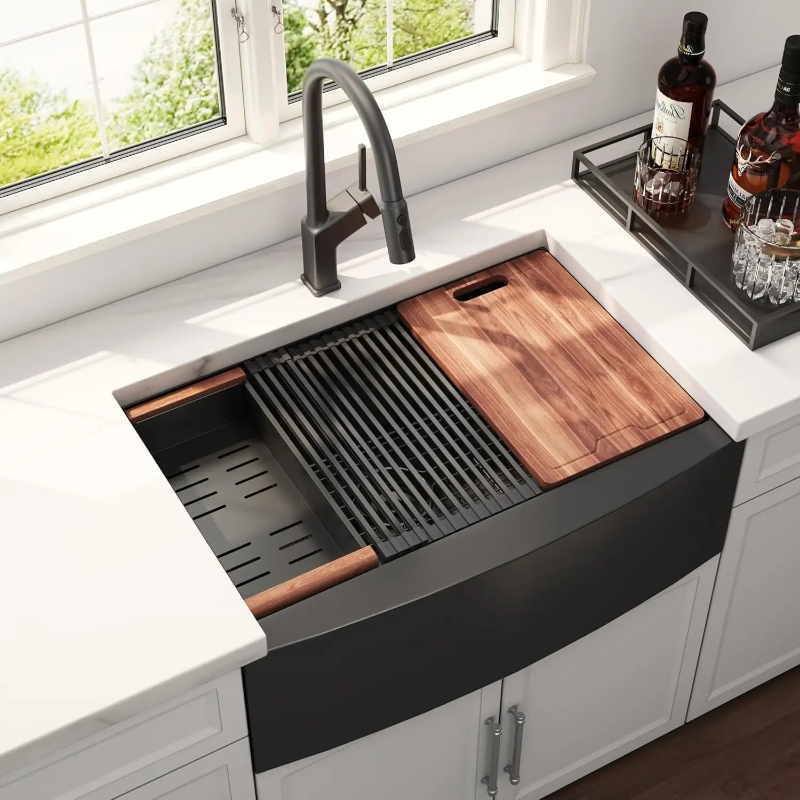 Stainless Steel Undermount Kitchen Sink 30 - 30 Inch Black Farmhouse Kitchen Sink