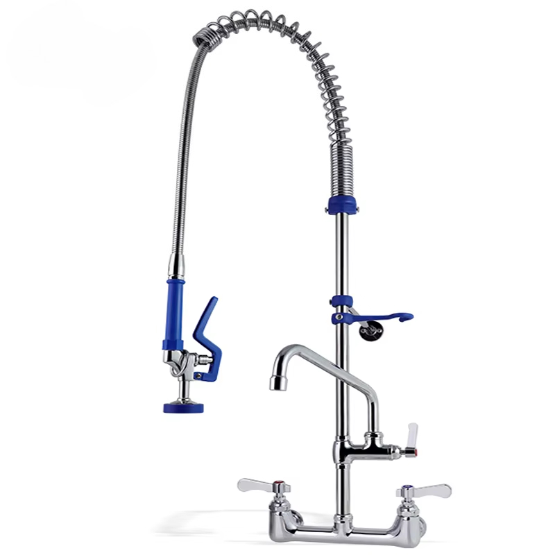 Commercial Pre Rinse Kitchen Faucet Wall - Commercial Restaurant Direct Manufacturers Wall Mounted