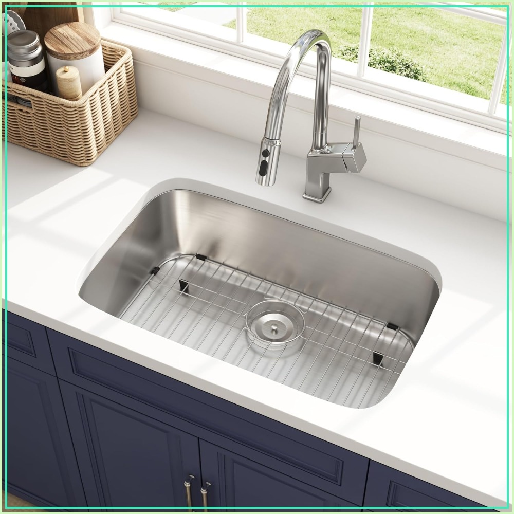 Stainless Steel Undermount Kitchen Sink 30 - 30 Inch Undermount Curved Single Bowl