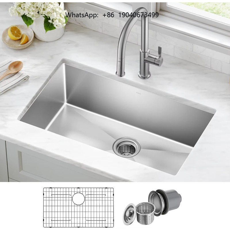 Stainless Steel Undermount Kitchen Sink 30 - 30 Inch Undermount Single Bowl Stainless