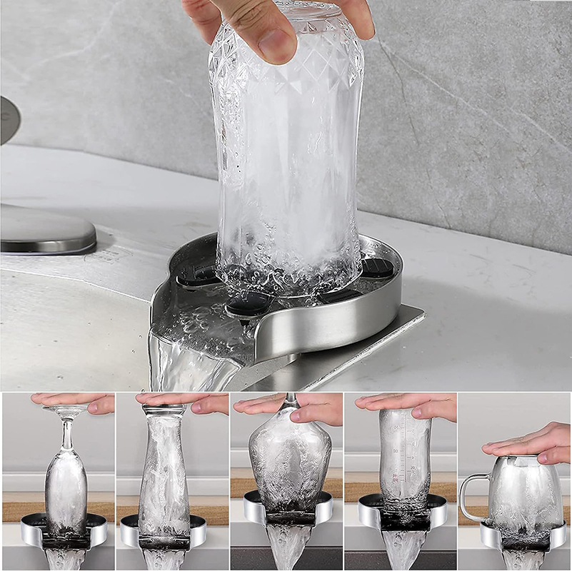 Kitchen Sink Glass Cup Wash Au - Glass Rinser For Kitchen Sink Metal review and price