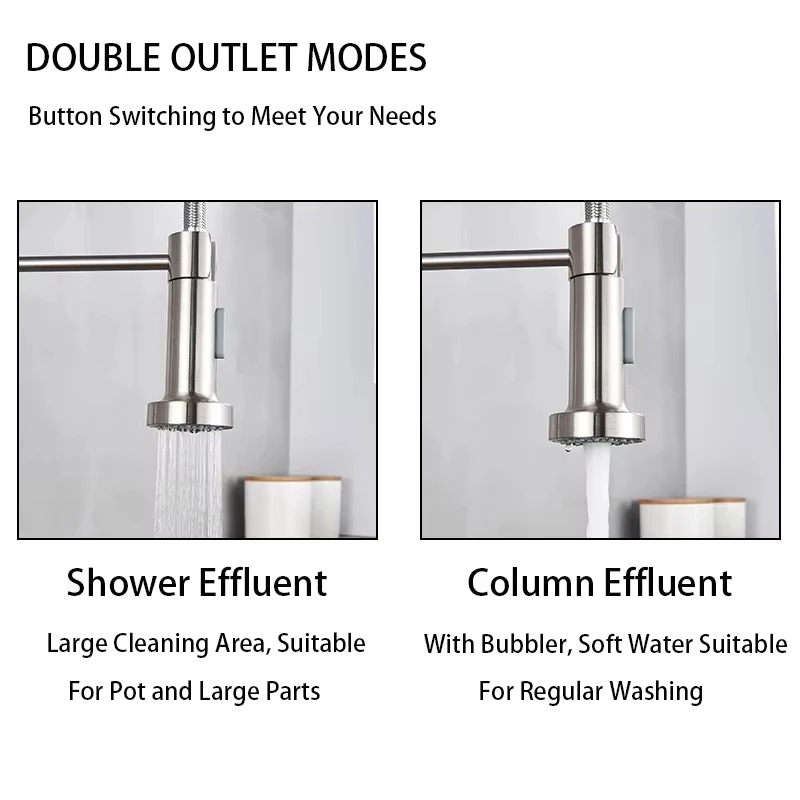Brushed Nickel Spring Pull Dow - Pull Down Spray Kitchen Faucet Brushed Nickel review and price