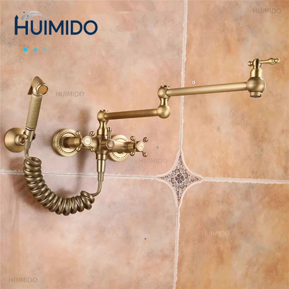 Foldable Kitchen Faucet  Antiq - Pot Filler Faucet Wall Mount Folding review and price