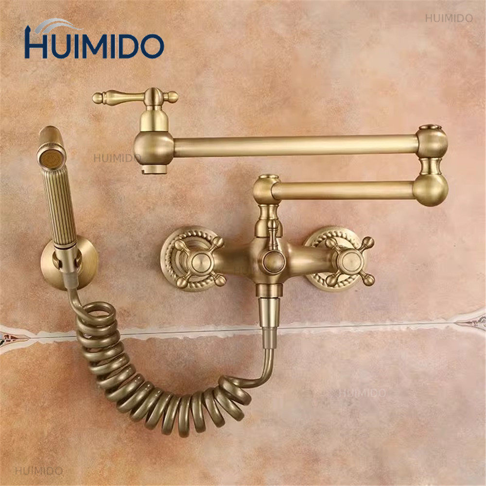 Foldable Kitchen Faucet  Antiq - Pot Filler Faucet Wall Mount Folding review and price