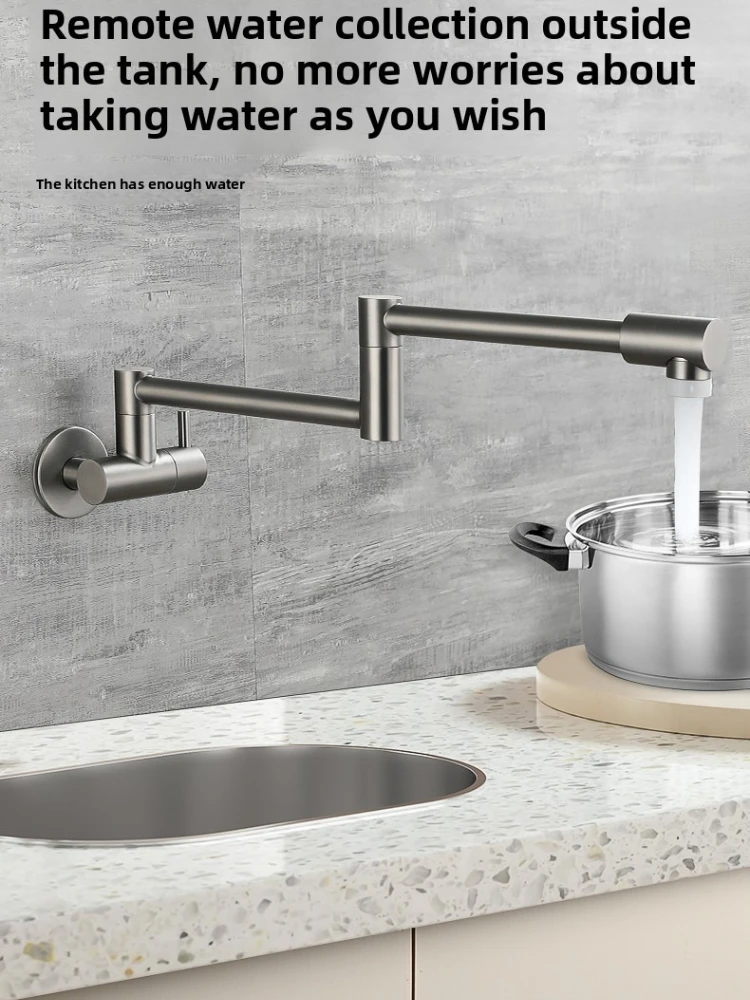 Wall Mounted Kitchen Faucet Fo - Pot Filler Faucet Wall Mount Folding review and price