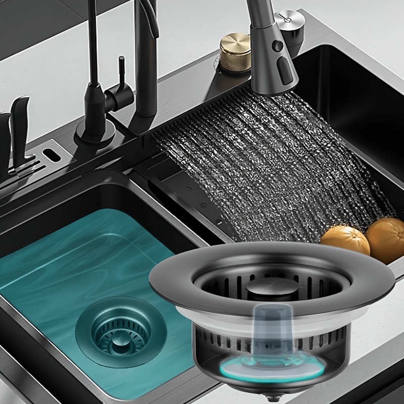 3 In 1 Stainless Steel Sink Dr - Kitchen Sink Drain Strainer Basket review and price