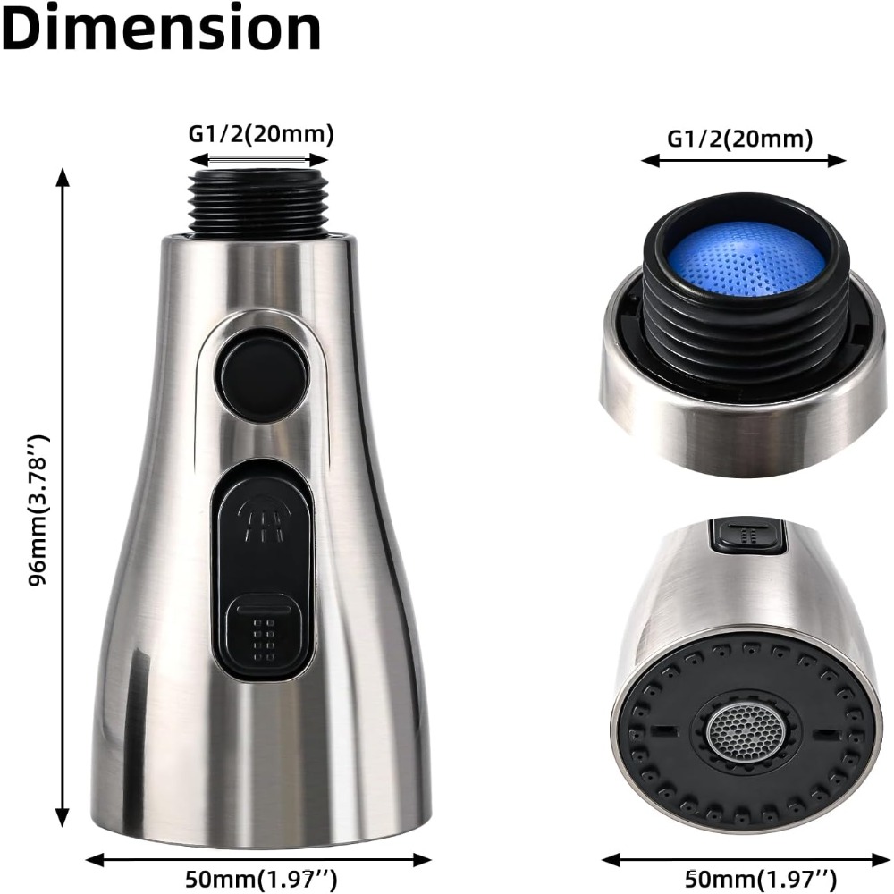 Kitchen Faucet Spray Head Repl - Pull Down Spray Kitchen Faucet Brushed Nickel review and price
