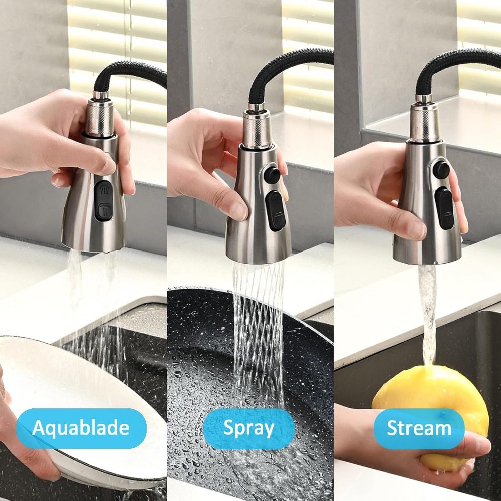 Kitchen Faucet Spray Head Repl - Pull Down Spray Kitchen Faucet Brushed Nickel review and price