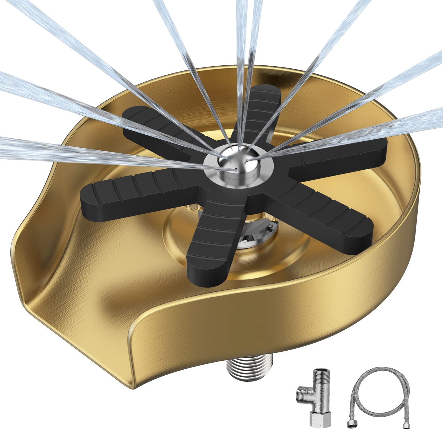 Brushed Gold Cup Washer Stainl - Glass Rinser For Kitchen Sink Metal review and price