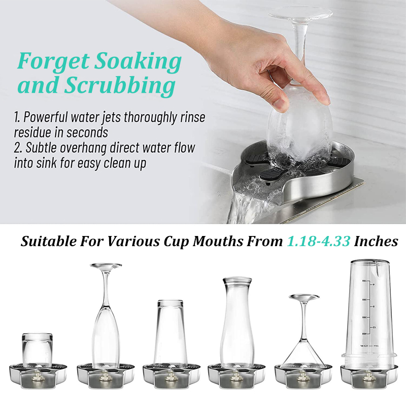Kitchen Sink Glass Cup Wash Au - Glass Rinser For Kitchen Sink Metal review and price