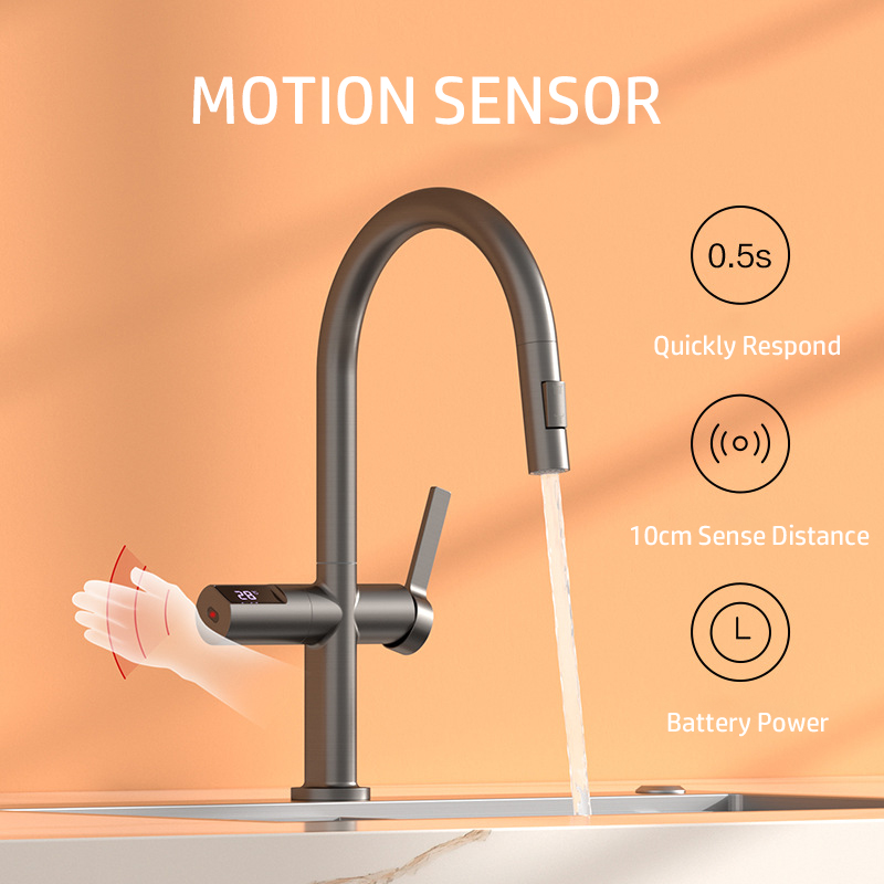 Touchless Digital Faucet Kitch - Touchless Kitchen Faucet Motion Sensor review and price