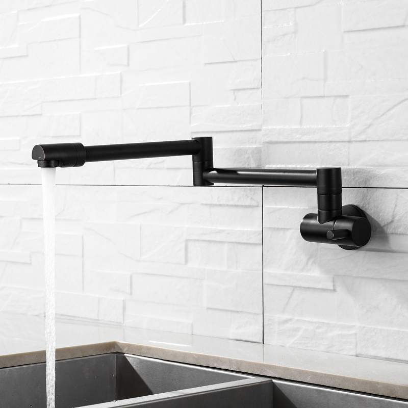 Brass Wall Mounted Kitchen Fau - Pot Filler Faucet Wall Mount Folding review and price
