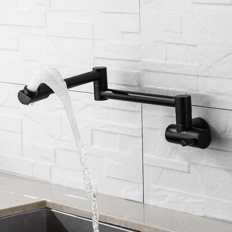 Brass Wall Mounted Kitchen Fau - Pot Filler Faucet Wall Mount Folding review and price
