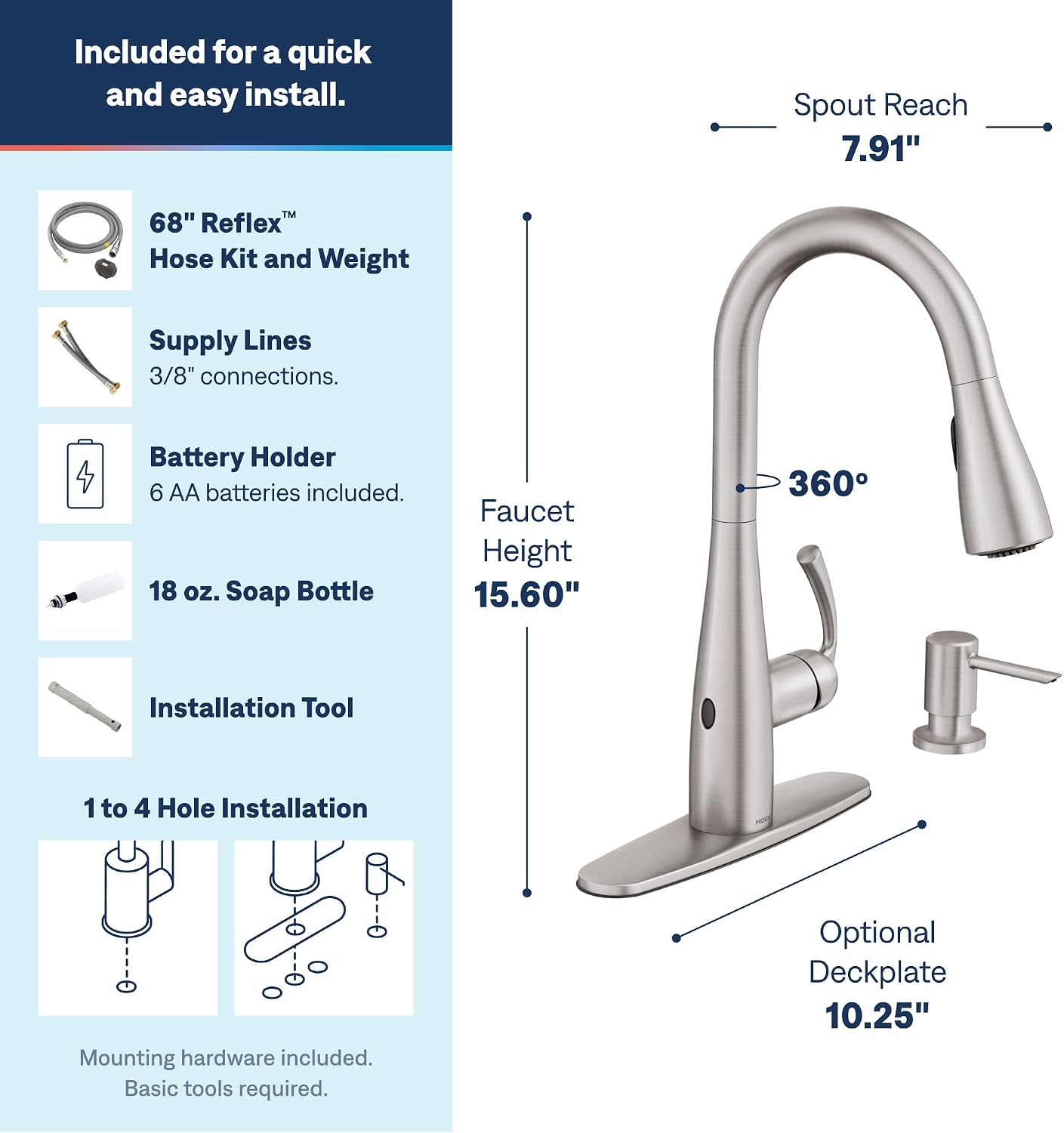 Touchless Kitchen Faucet with  - Touchless Kitchen Faucet Motion Sensor review and price