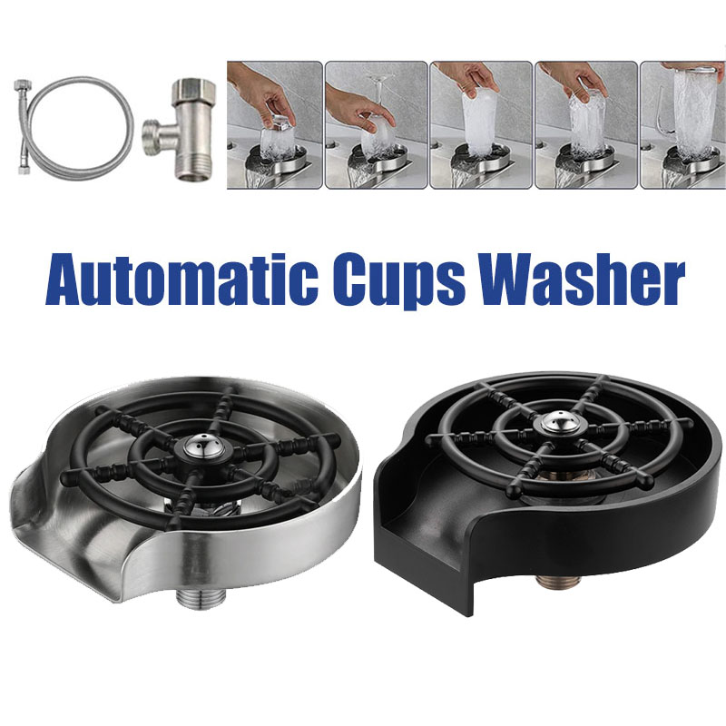 Automatic Glass Cup Washer Hig - Glass Rinser For Kitchen Sink Metal review and price