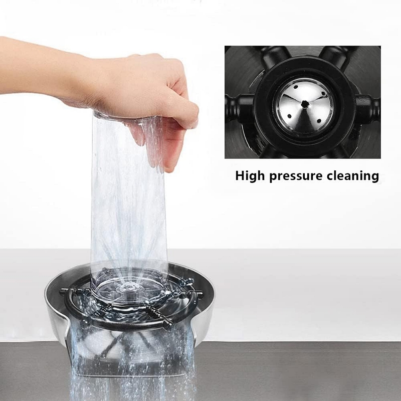 Automatic Glass Cup Washer Hig - Glass Rinser For Kitchen Sink Metal review and price