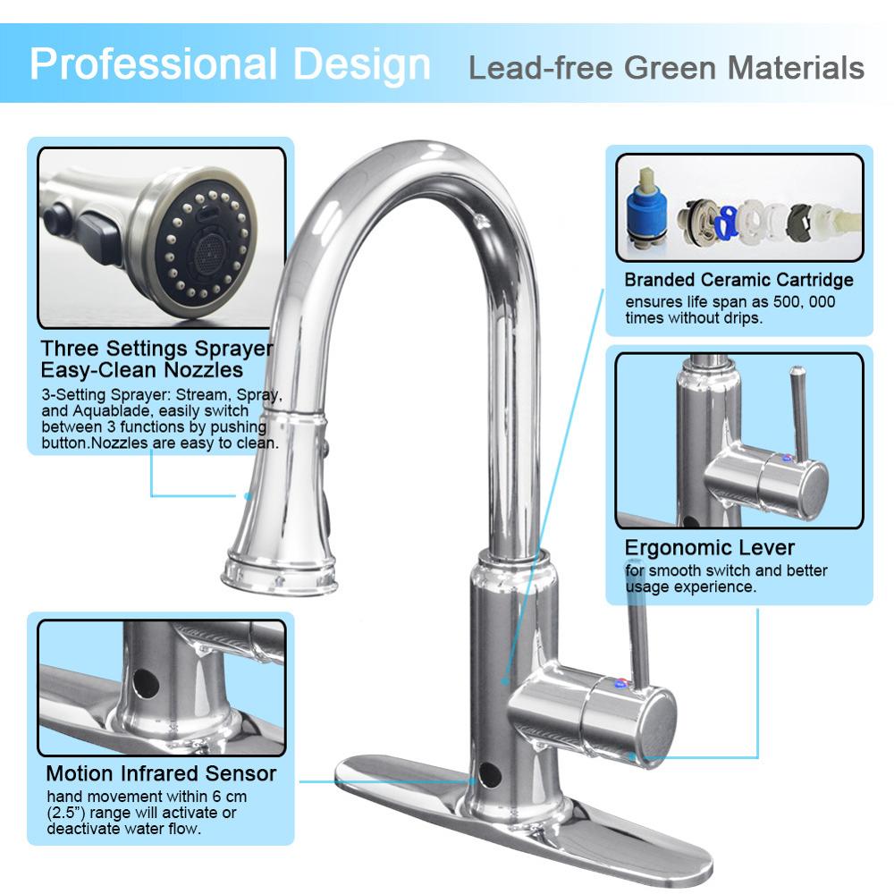 Motion Infrared Sensor Faucet  - Touchless Kitchen Faucet Motion Sensor review and price