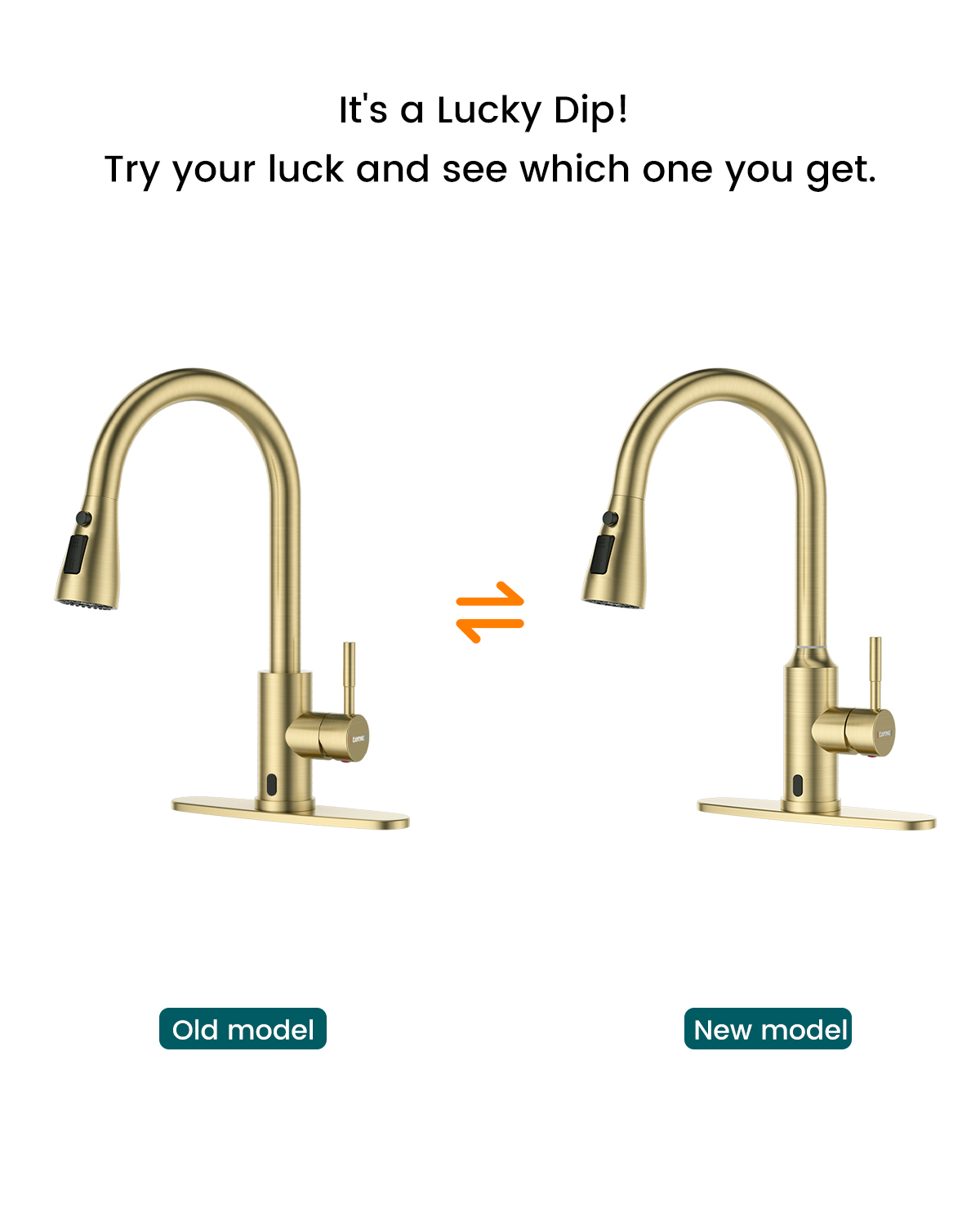 DAYONE Gold Touchless Kitchen  - Touchless Kitchen Faucet Motion Sensor review and price