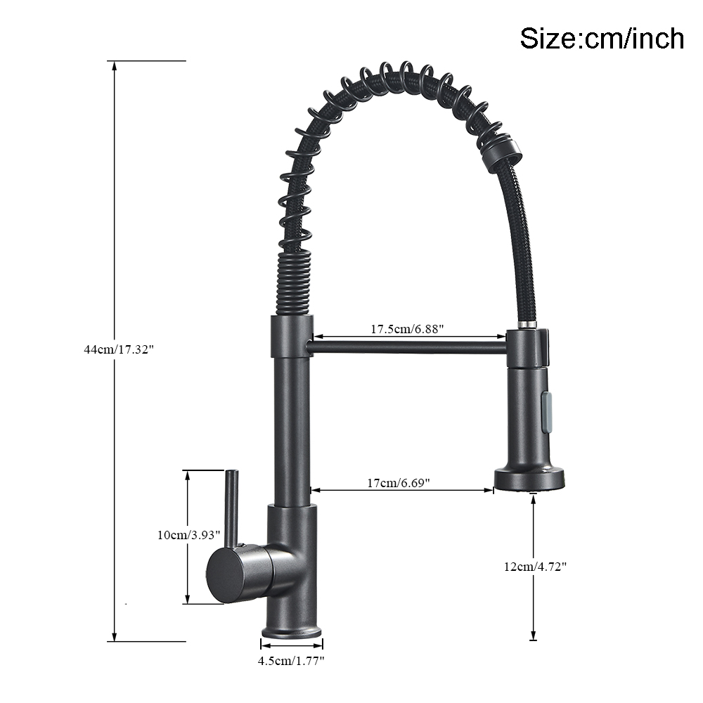 Silver Gray Kitchen Sink Fauce - Matte Black Kitchen Sink Faucet Spring review and price