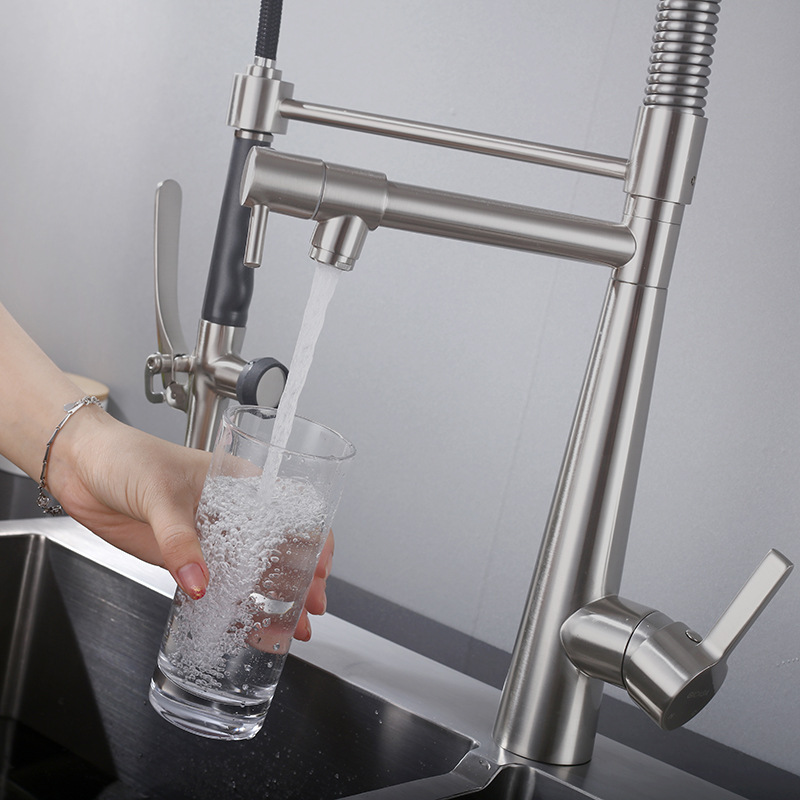 Premium Brushed Nickel Pull-Do - Pull Down Spray Kitchen Faucet Brushed Nickel review and price