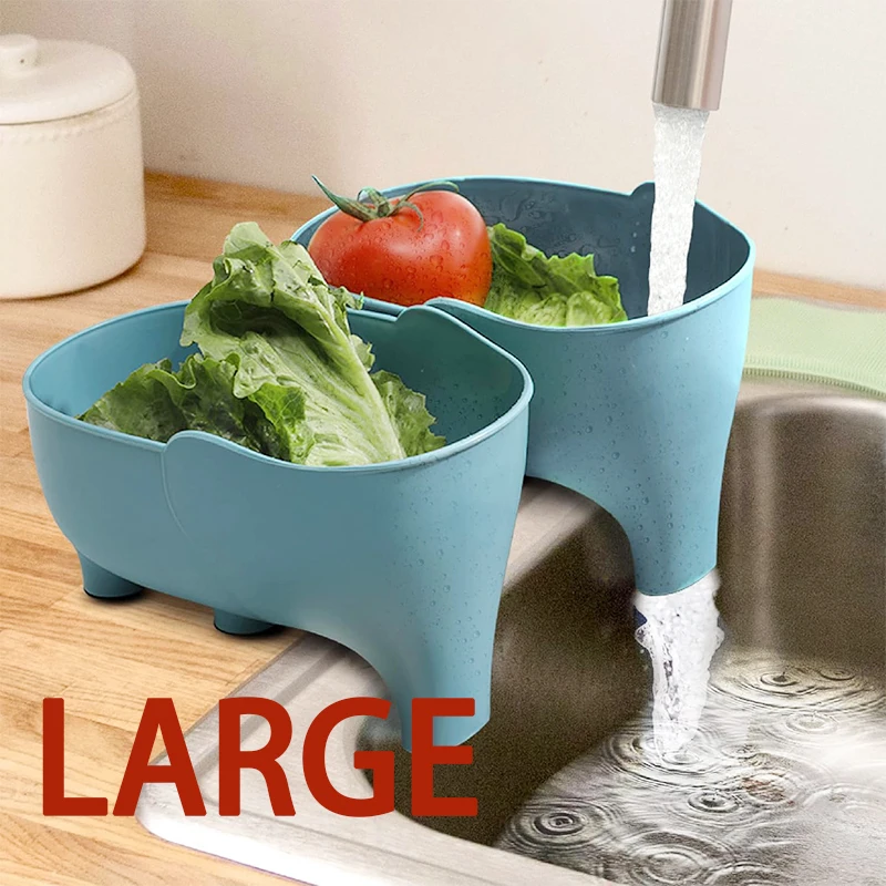 Vegetables Washing Basket Elep - Kitchen Sink Drain Strainer Basket review and price