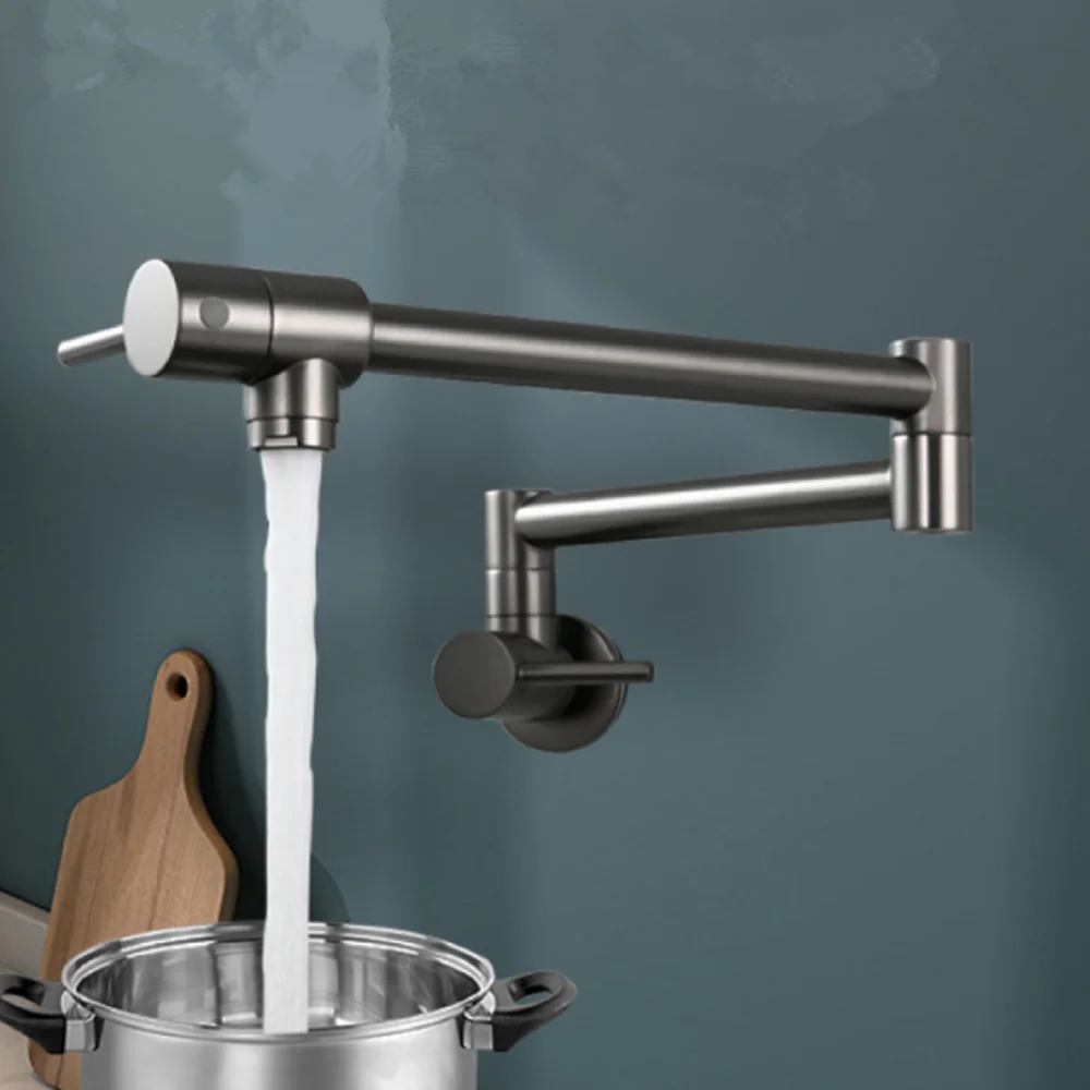 Rose Gold Water Cold Pot Fille - Pot Filler Faucet Wall Mount Folding review and price