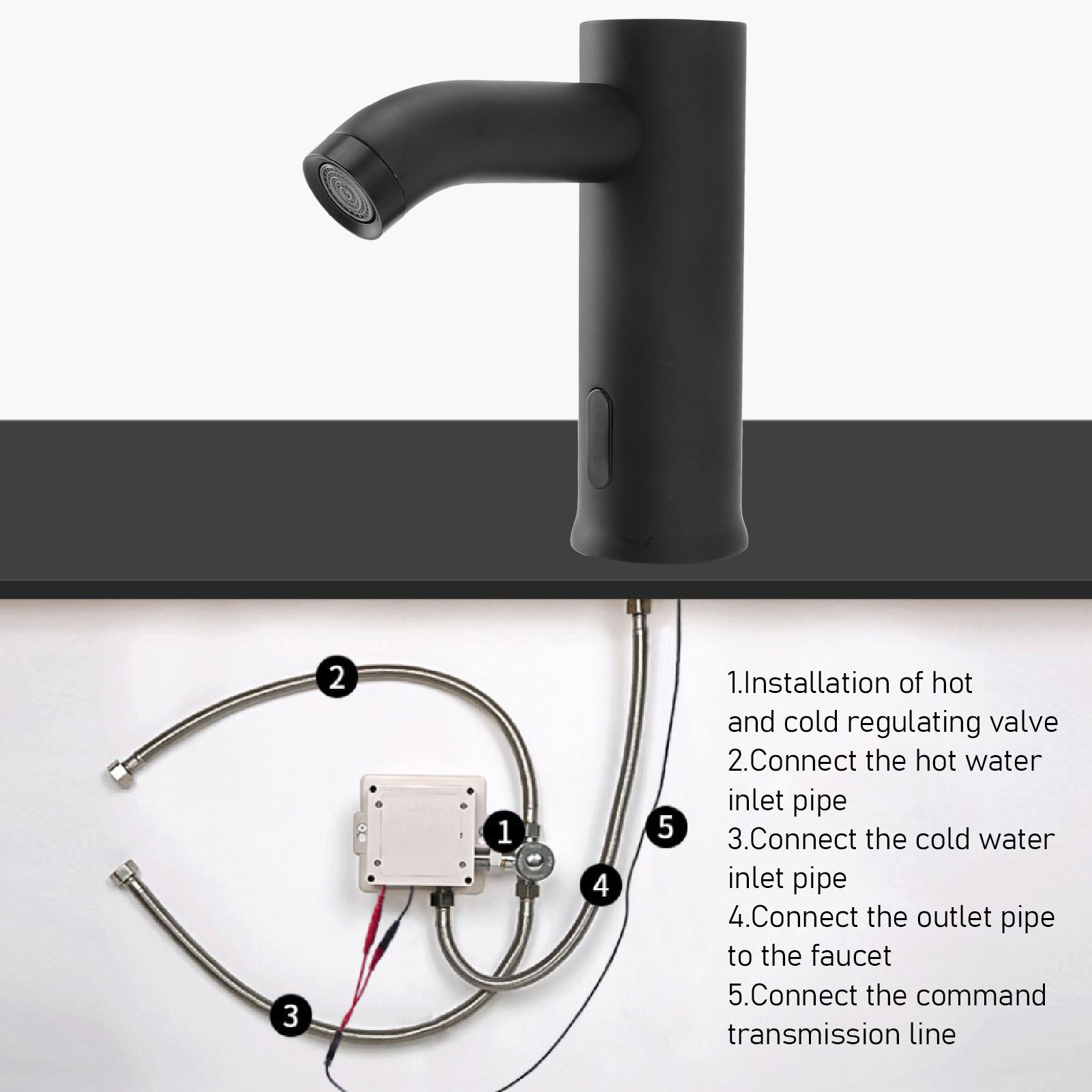 Automatic Motion Sensor Faucet - Touchless Kitchen Faucet Motion Sensor review and price