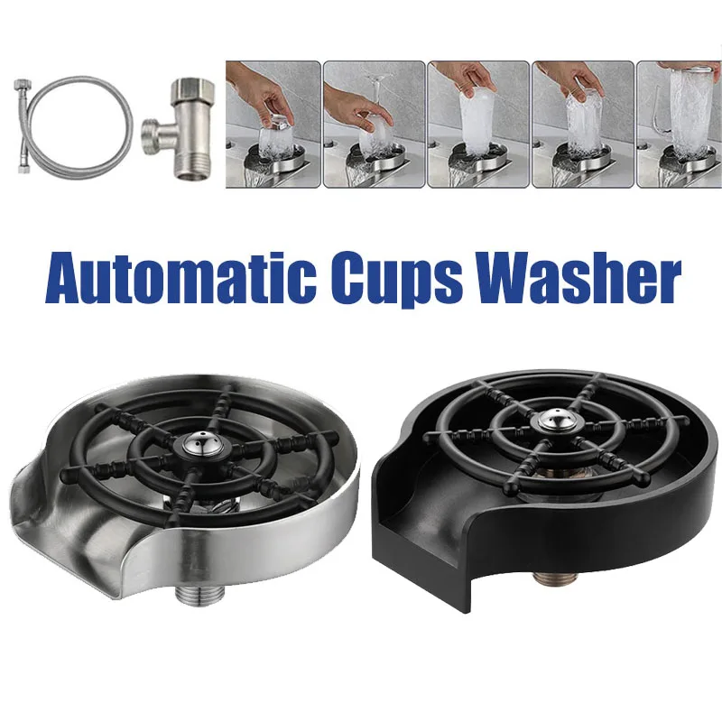 Automatic Glass Cup Washer Hig - Glass Rinser For Kitchen Sink Metal review and price