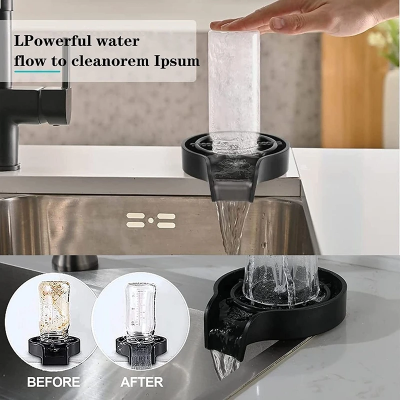 Automatic Glass Cup Washer Hig - Glass Rinser For Kitchen Sink Metal review and price