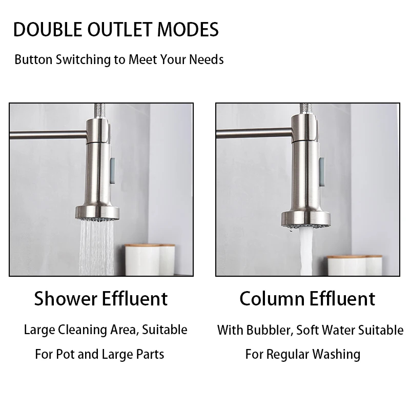 Brushed Nickel Spring Pull Dow - Pull Down Spray Kitchen Faucet Brushed Nickel review and price