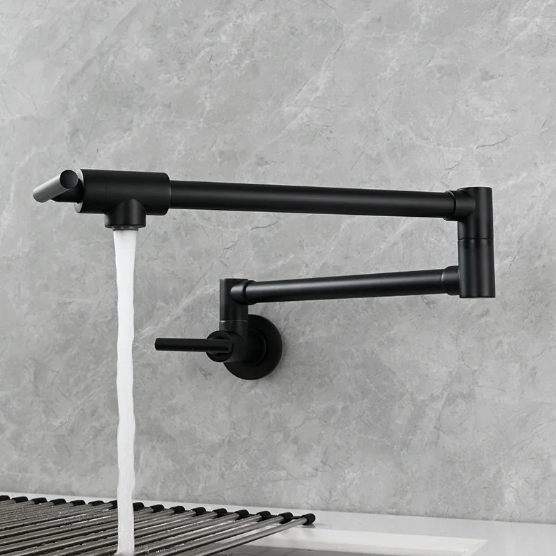 Black Wall Mounted Pot Filler  - Pot Filler Faucet Wall Mount Folding review and price
