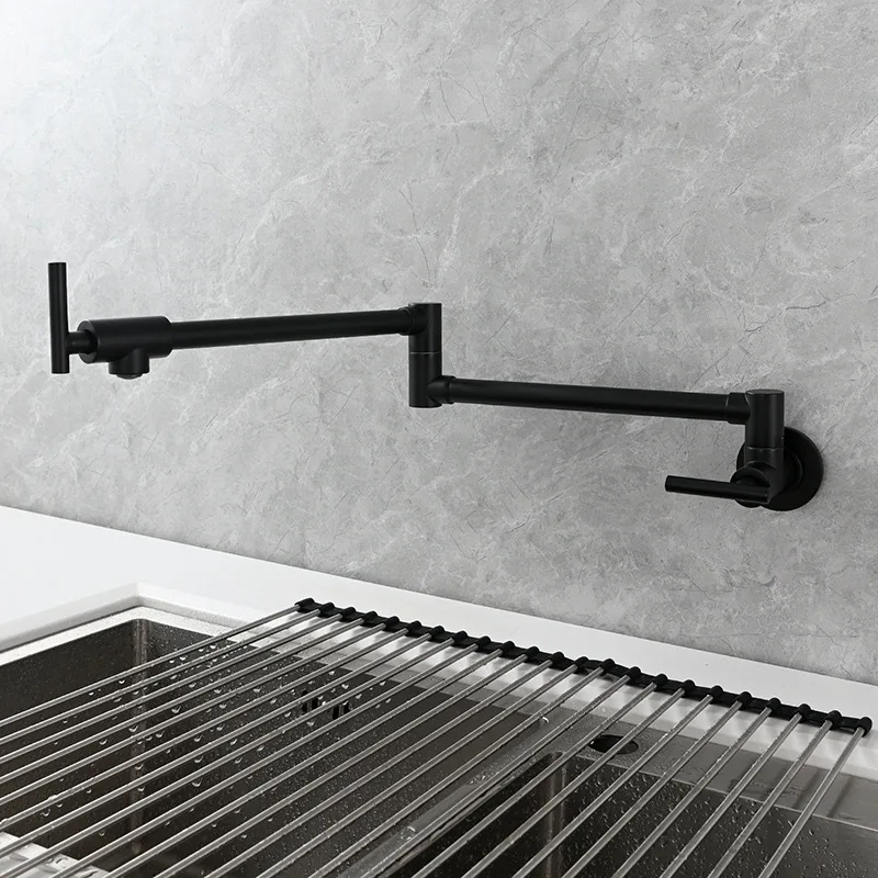 Black Wall Mounted Pot Filler  - Pot Filler Faucet Wall Mount Folding review and price
