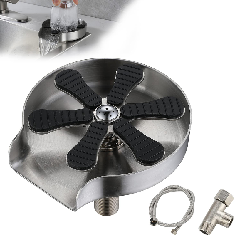 Kitchen Sink Glass Cup Wash Au - Glass Rinser For Kitchen Sink Metal review and price
