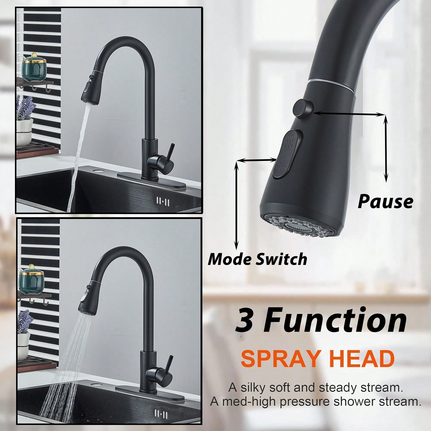 Kitchen Faucet With Pull-Down  - Pull Down Spray Kitchen Faucet Brushed Nickel review and price