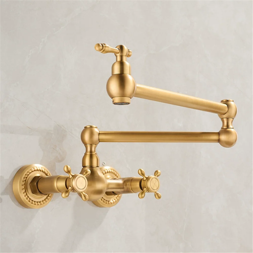 Gold Pot Filler Tap Wall Mount - Pot Filler Faucet Wall Mount Folding review and price