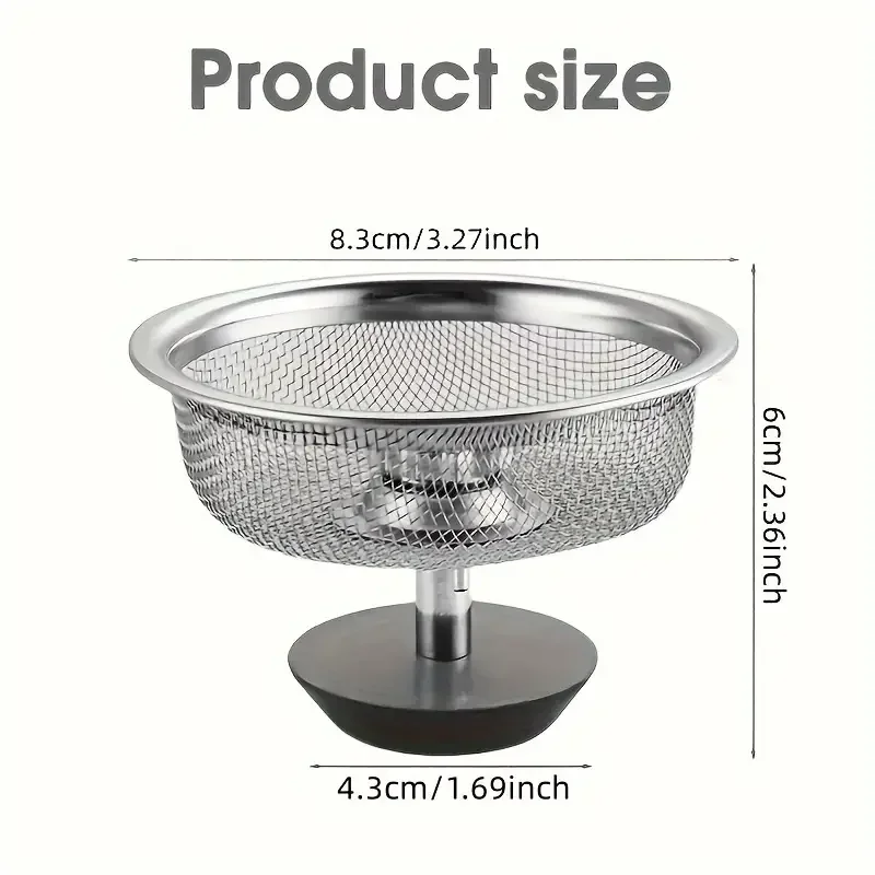 2/4PCS Stainless Steel Kitchen - Kitchen Sink Drain Strainer Basket review and price