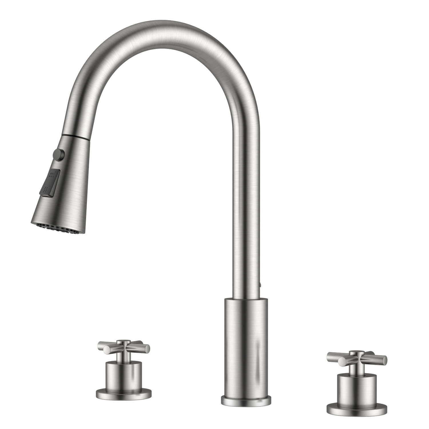 APPASO Brushed Nickel Kitchen  - Pull Down Spray Kitchen Faucet Brushed Nickel review and price