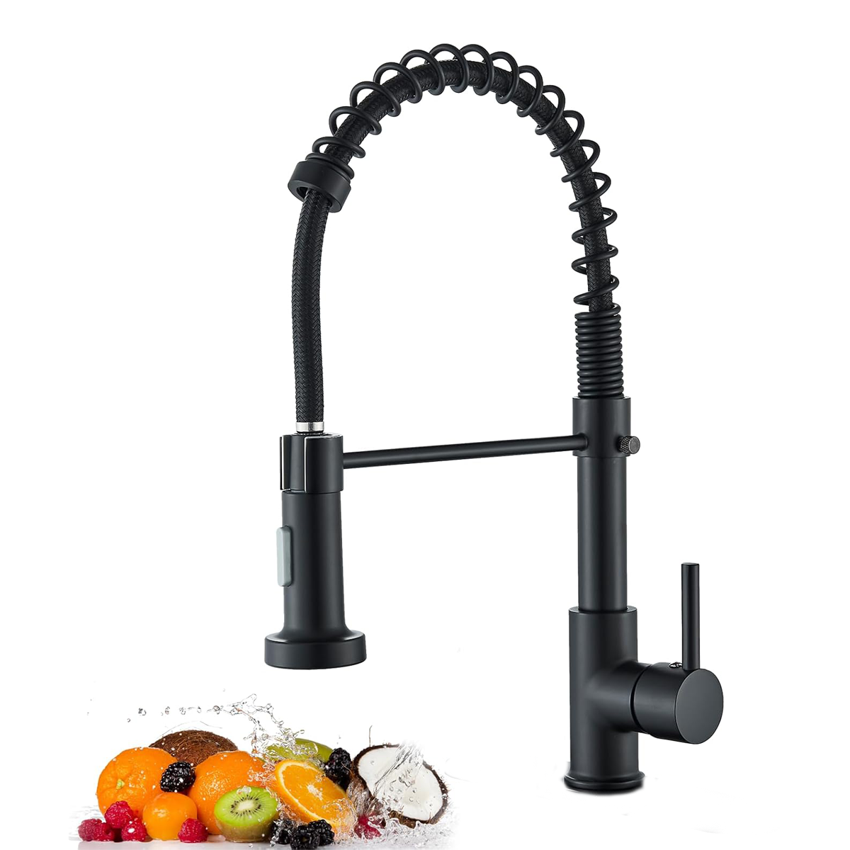 Faucet brass spring kitchen si - Matte Black Kitchen Sink Faucet Spring review and price