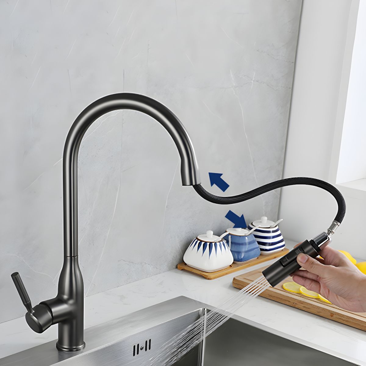 Brushed Nickel Pull Out Down K - Pull Down Spray Kitchen Faucet Brushed Nickel review and price