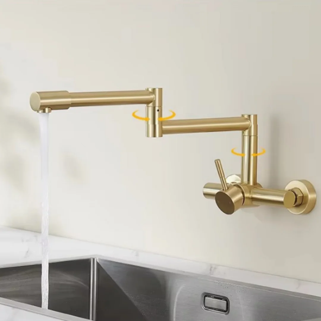 Black Pot Filler Tap Wall Moun - Pot Filler Faucet Wall Mount Folding review and price