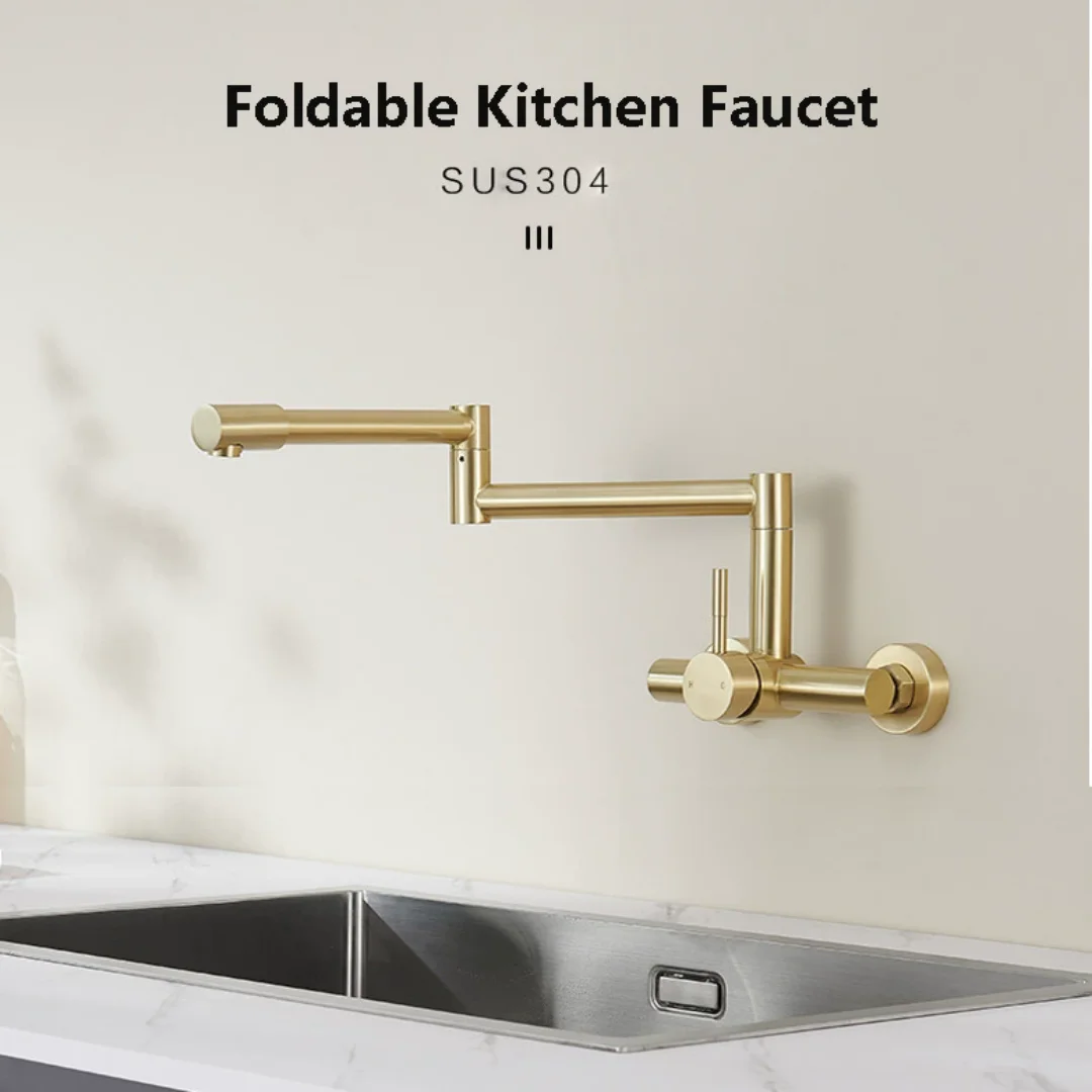Black Pot Filler Tap Wall Moun - Pot Filler Faucet Wall Mount Folding review and price