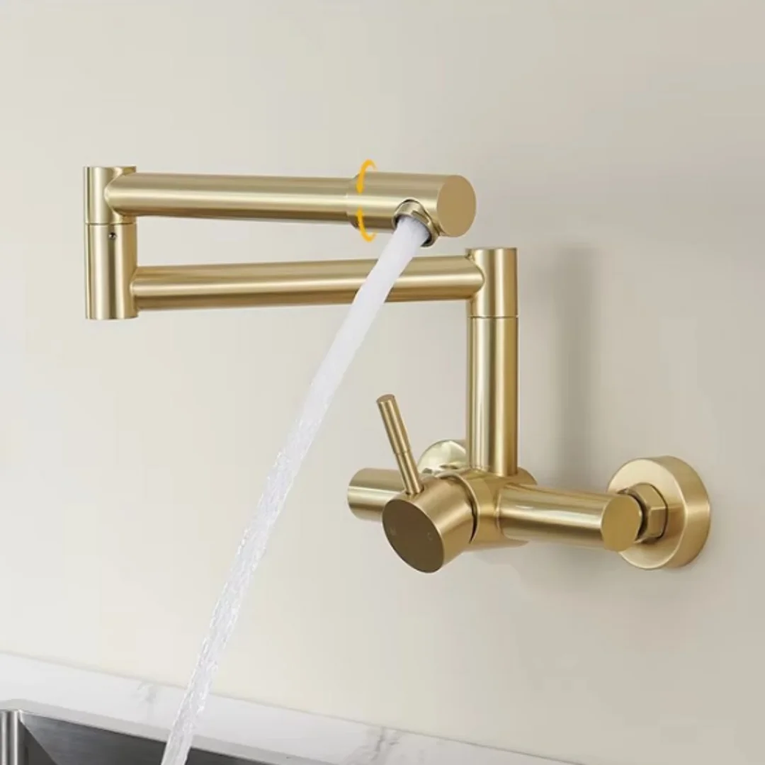 Black Pot Filler Tap Wall Moun - Pot Filler Faucet Wall Mount Folding review and price