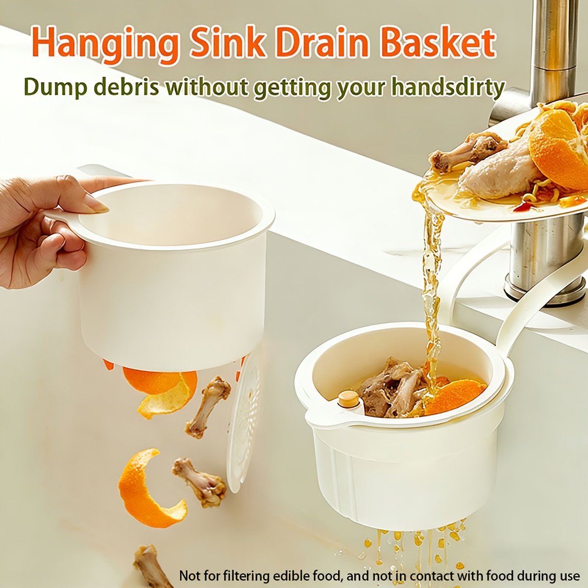 Portable Hanging Sink Food Was - Kitchen Sink Drain Strainer Basket review and price
