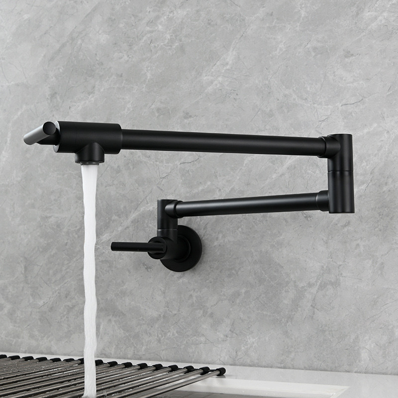 Black Wall Mounted Pot Filler  - Pot Filler Faucet Wall Mount Folding review and price
