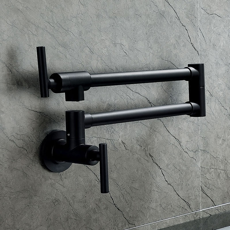 Black Wall Mounted Pot Filler  - Pot Filler Faucet Wall Mount Folding review and price